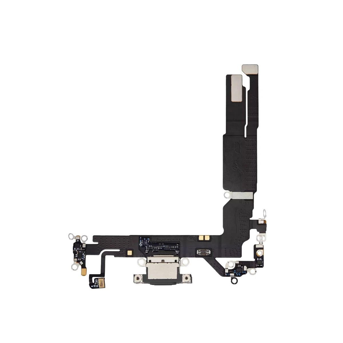 Cable flex con conector de puerto de carga para iPhone 16, negro