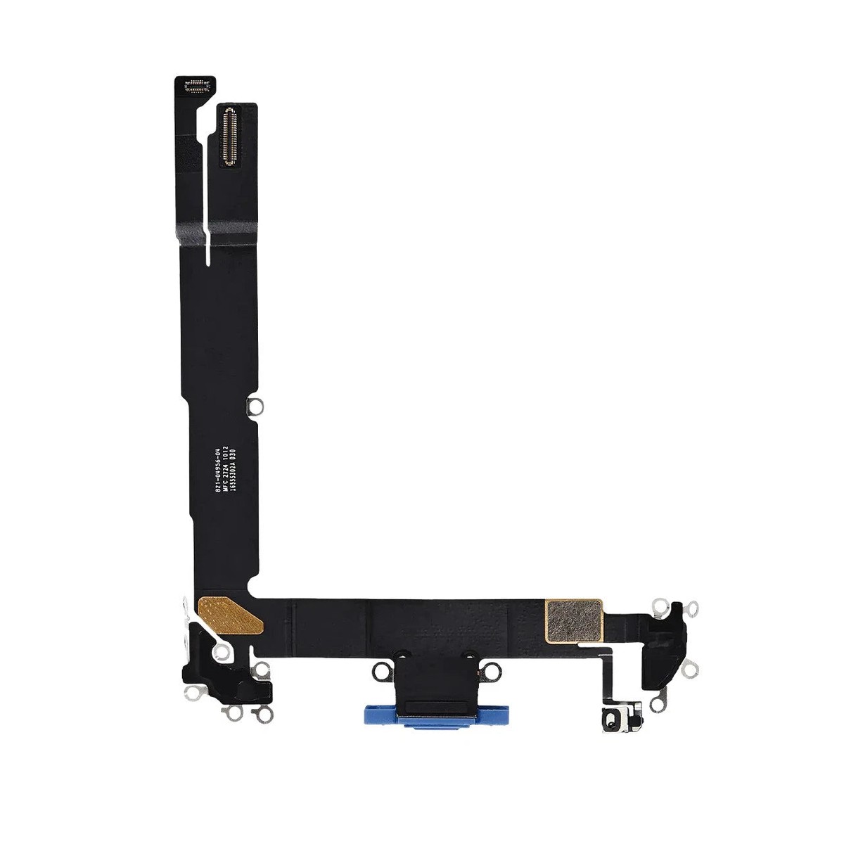 Cable flex con conector de puerto de carga para iPhone 16 Plus, azul