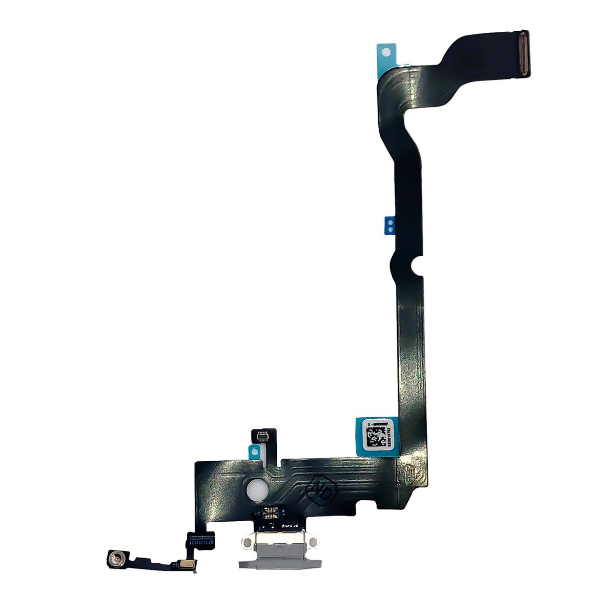 Cable flex con conector de puerto de carga para iPhone XS Max, plateado
