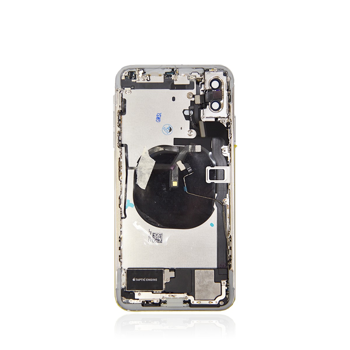 Conjunto de carcasa trasera con piezas pequeñas preinstaladas para iPhone XS Max, plateado — imagen 3