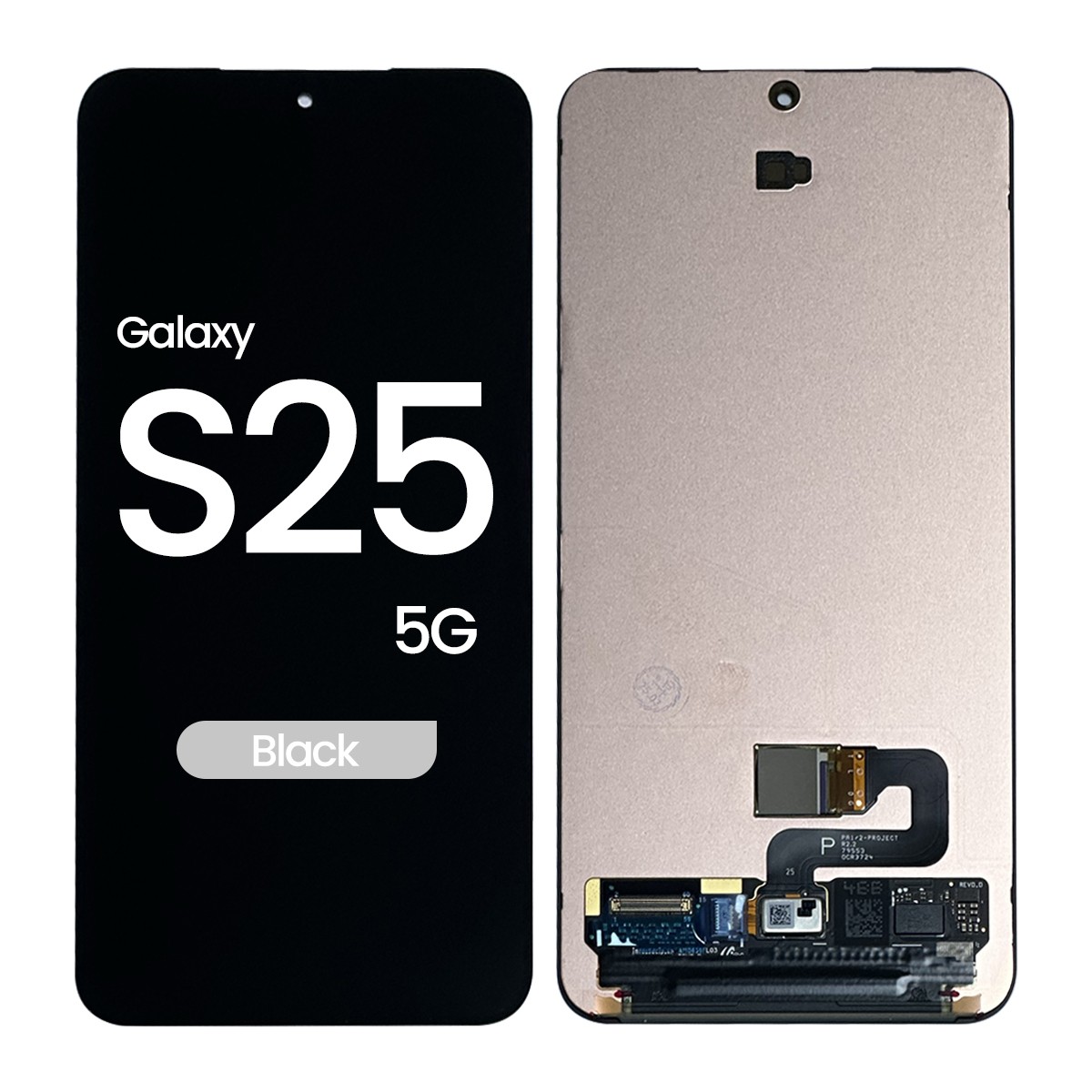 Pantalla OLED con táctil sin marco Service Pack para Galaxy S25 5G (S931), Black