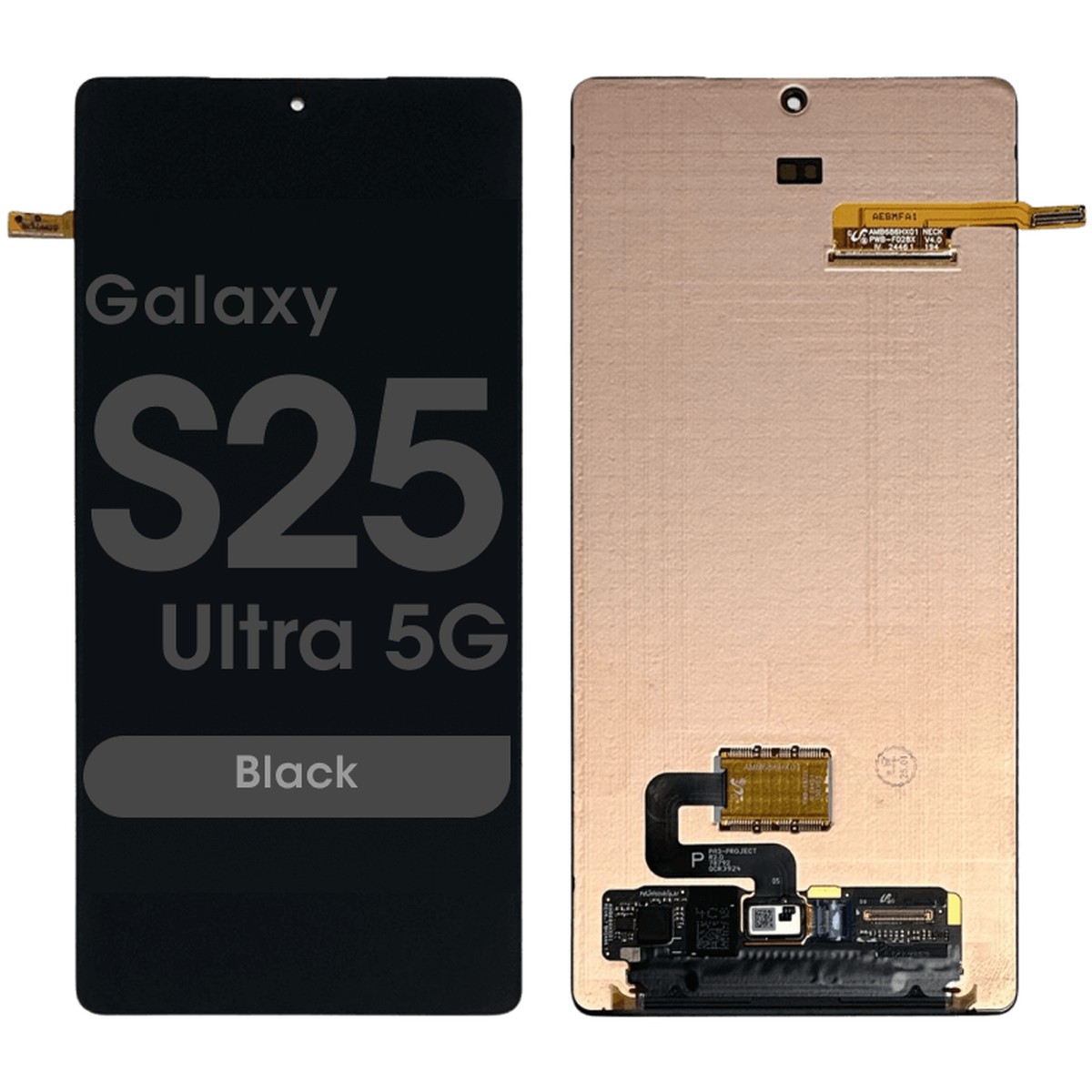 Pantalla OLED con táctil sin marco Service Pack para Galaxy S25 Ultra 5G (S938), Black