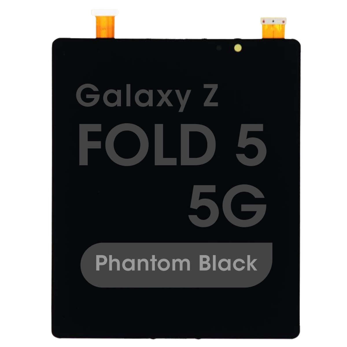 Pantalla OLED con táctil sin marco Service Pack para Galaxy Z Fold 5 5G (F946), Phantom Black