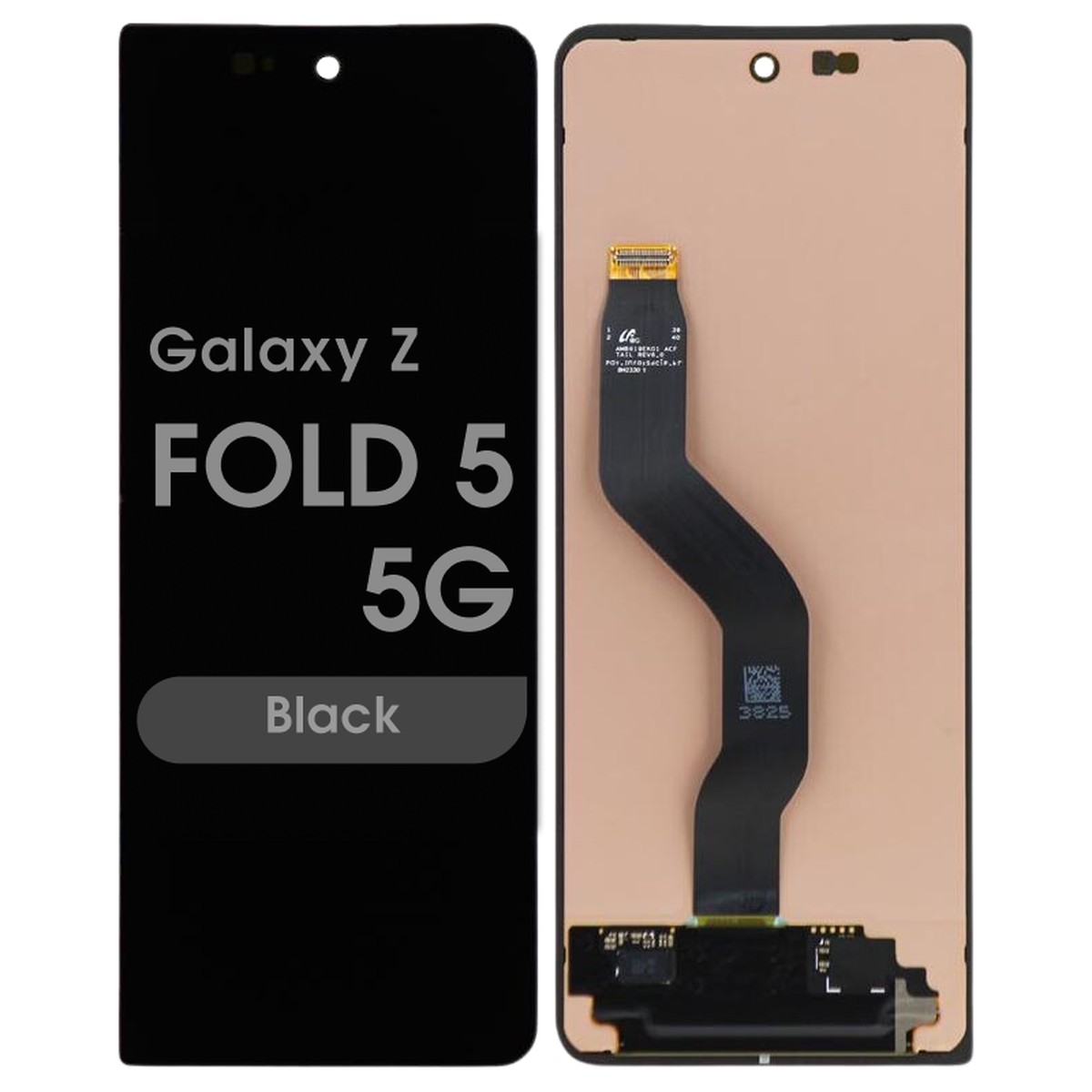 Pantalla OLED con táctil sin marco Service Pack para Galaxy Z Fold 5 5G, Black