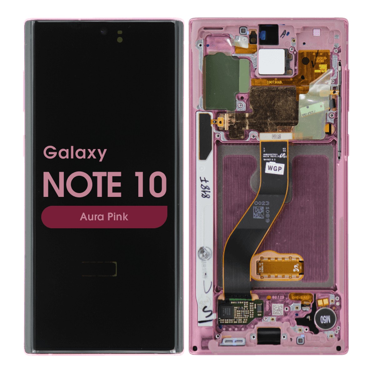 Pantalla OLED con táctil + marco Service Pack para Galaxy Note 10 (N970), Aura Pink