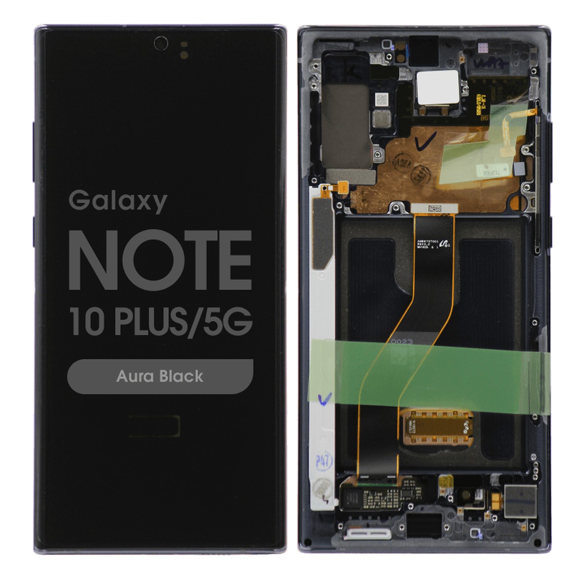 Pantalla OLED con táctil + marco Service Pack para Galaxy Note 10 Plus / 5G (N975/N976), Aura Black