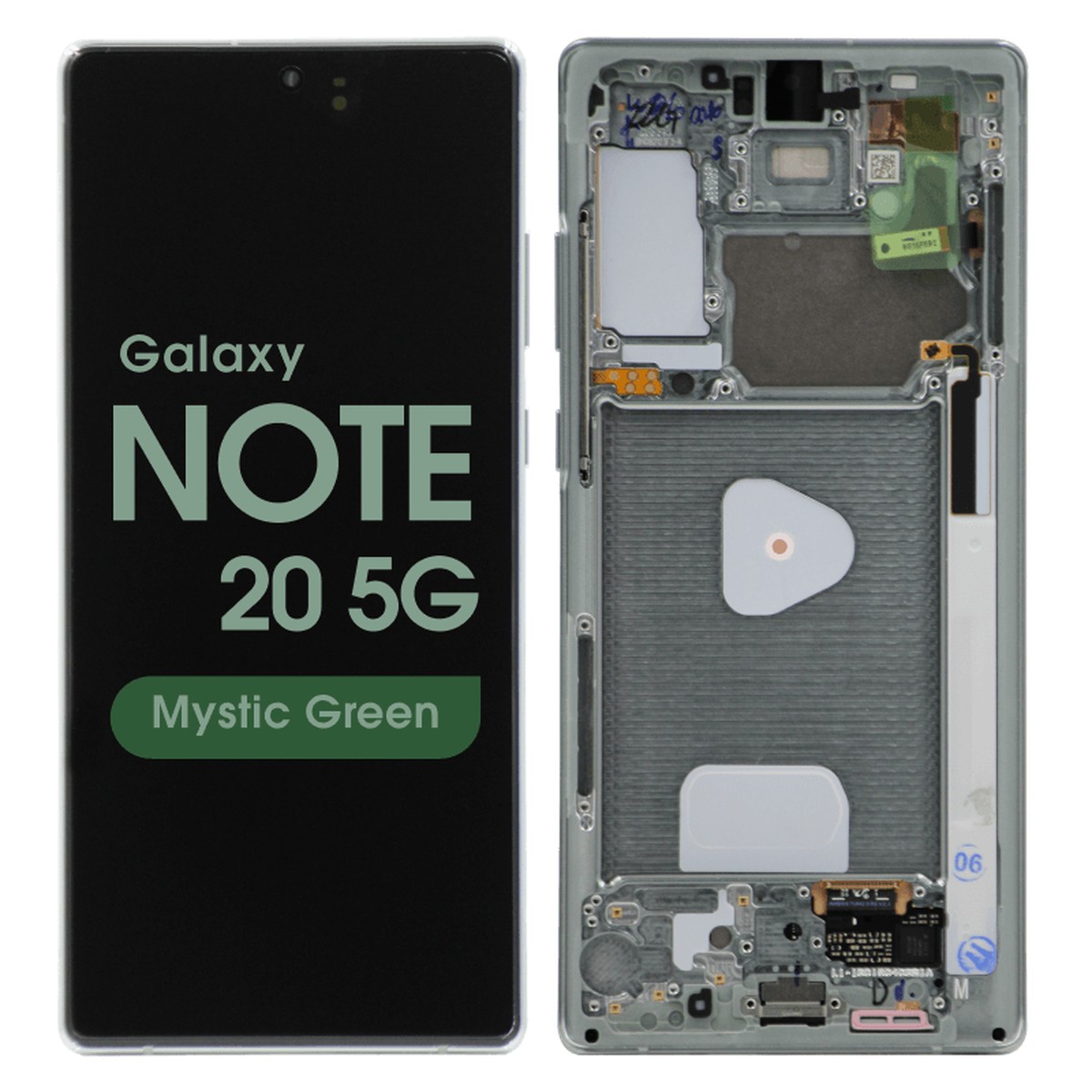 Pantalla OLED con táctil + marco Service Pack para Galaxy Note 20 5G (N980), Mystic Green