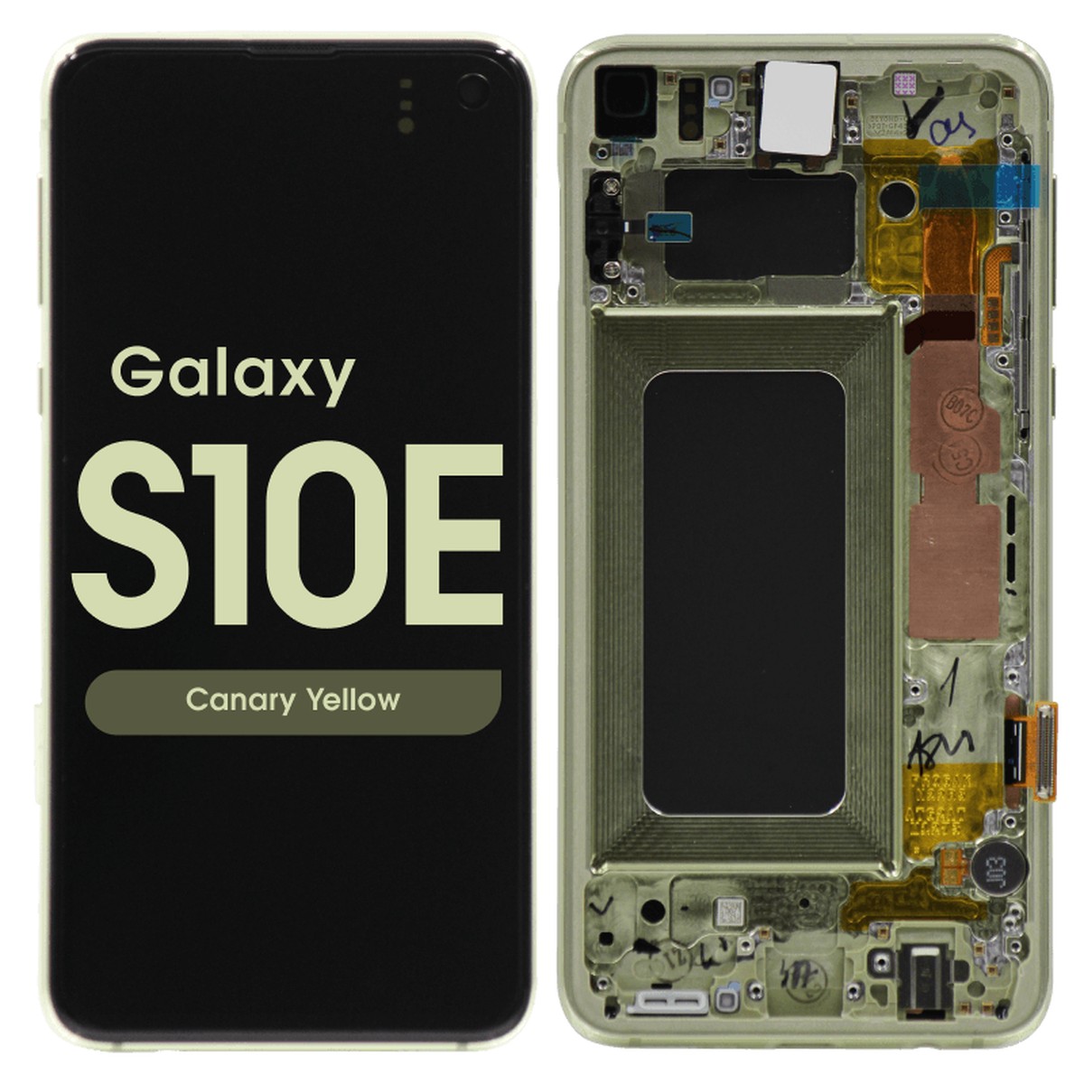 Pantalla OLED con táctil + marco Service Pack para Galaxy S10e (G970), Canary Yellow