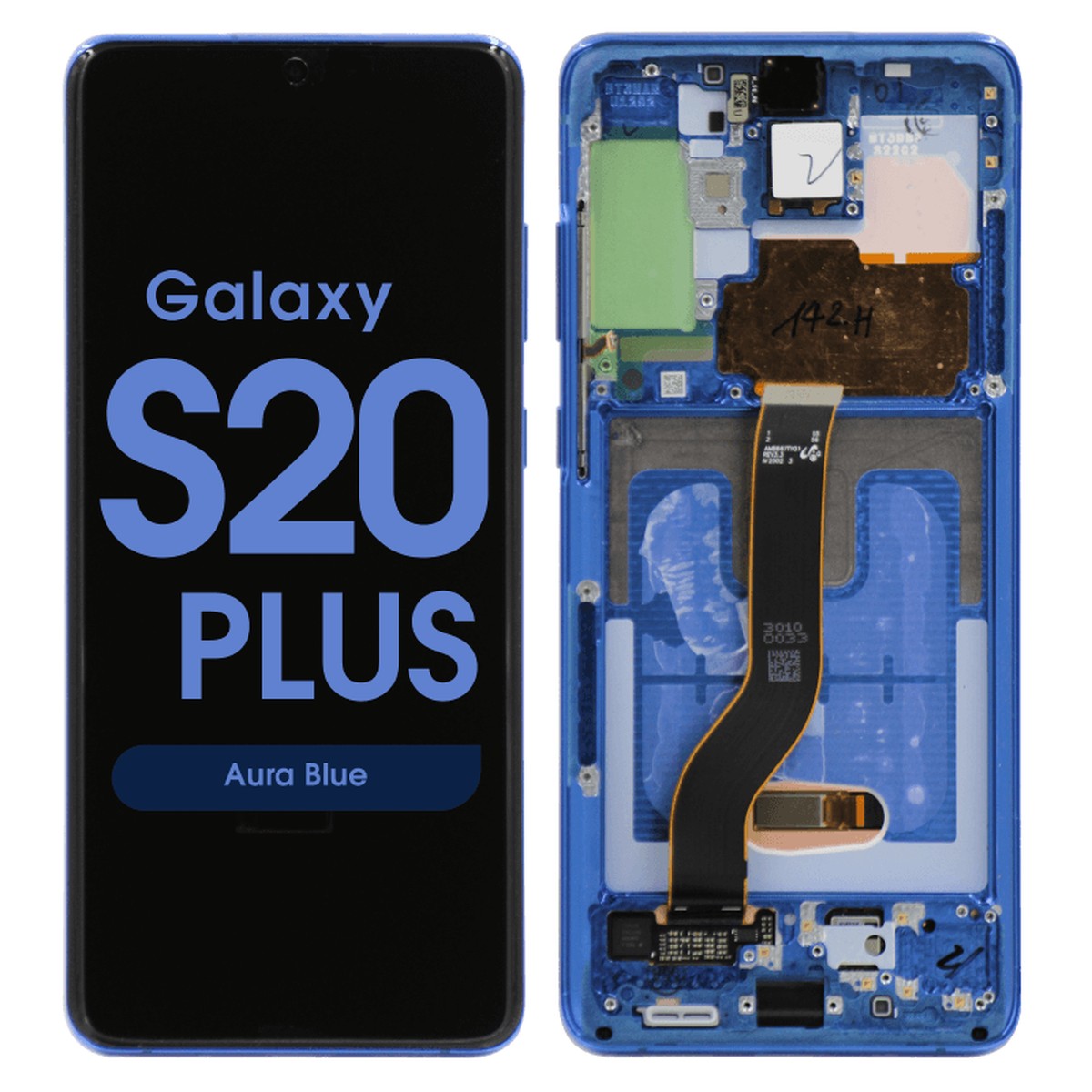 Pantalla OLED con táctil + marco Service Pack para Galaxy S20 Plus (G985), Aura Blue
