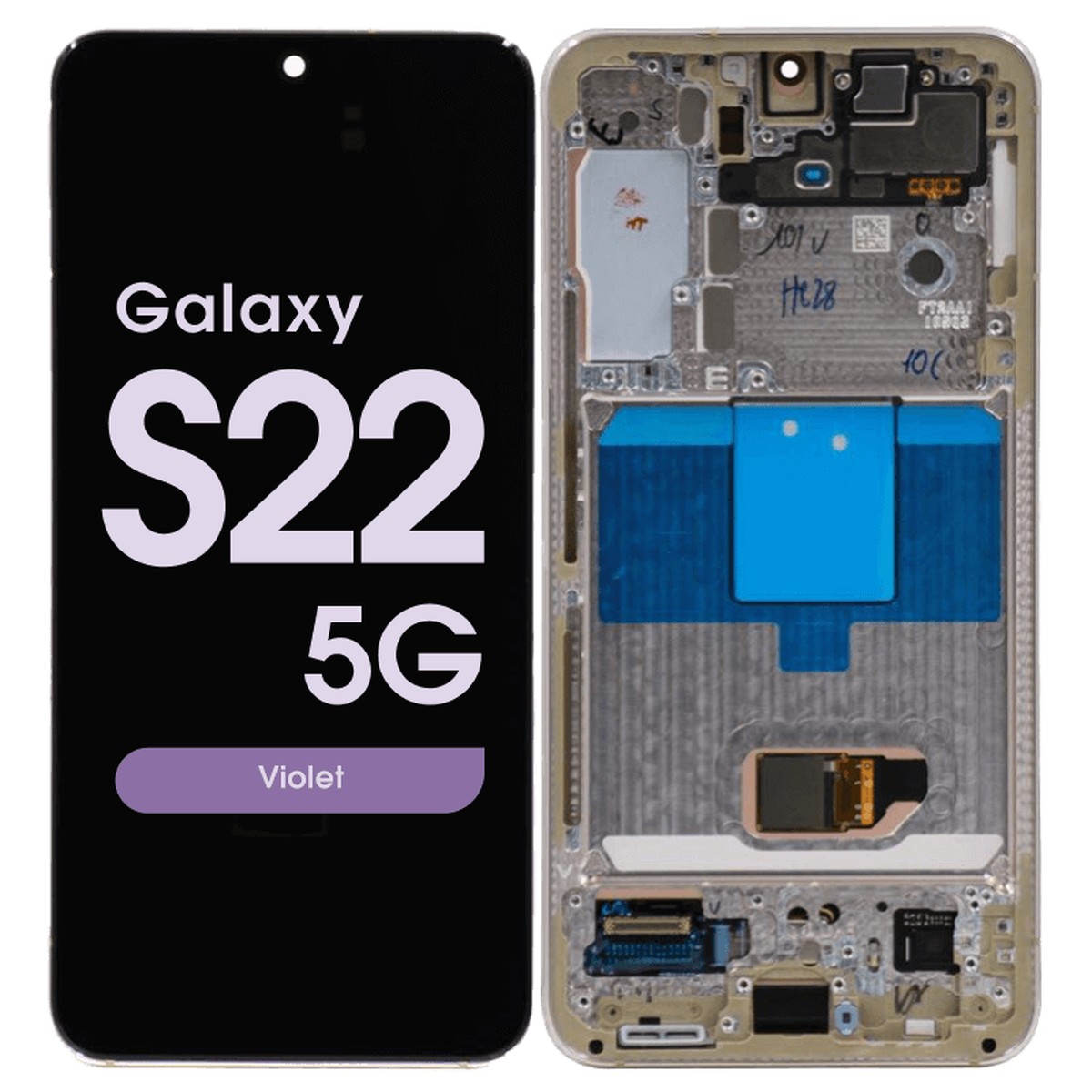 Pantalla OLED con táctil + marco Service Pack para Galaxy S22 5G (S901), Violet