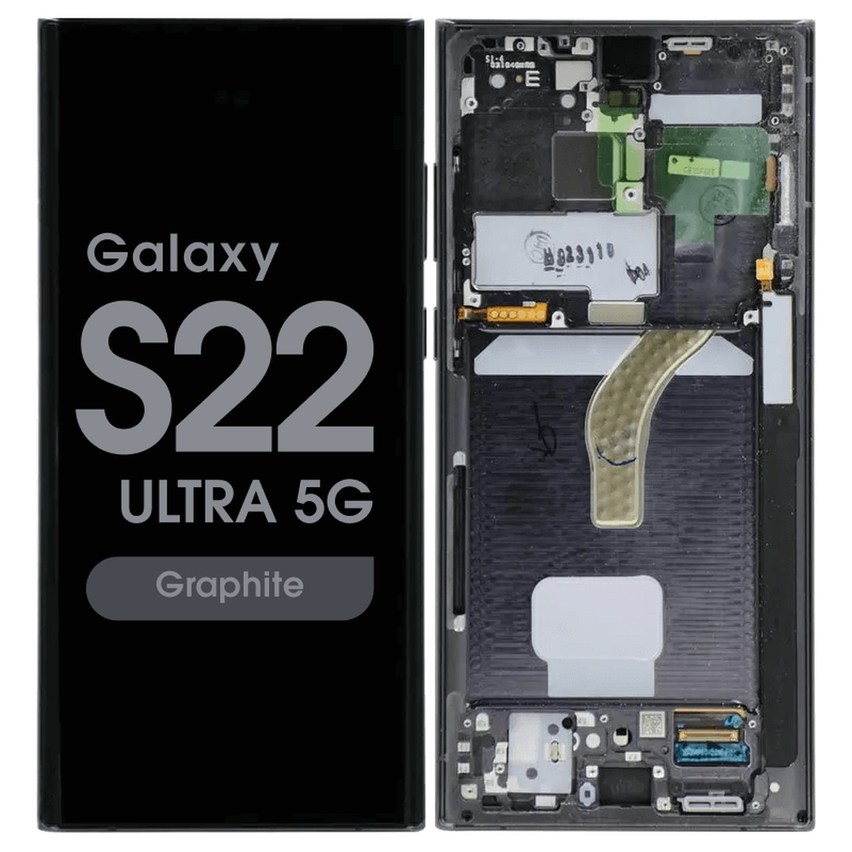 Pantalla OLED con táctil + marco Service Pack para Galaxy S22 Ultra 5G (S908), Graphite
