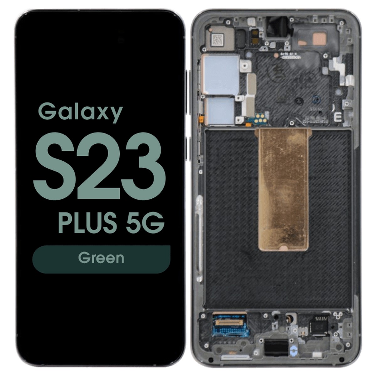 Pantalla OLED con táctil + marco Service Pack para Galaxy S23 Plus 5G (S916), Versión US / Internacional, Green