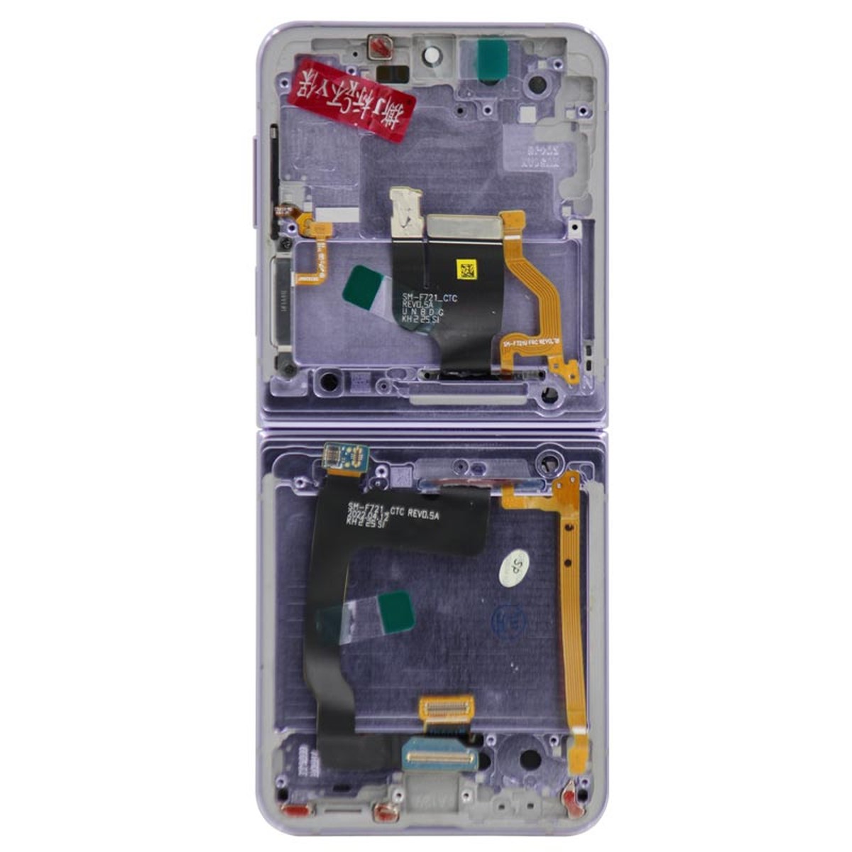 Pantalla OLED con táctil + marco Service Pack para Galaxy Z Flip 4 (F721), Versión US, Bora Purple — imagen 3