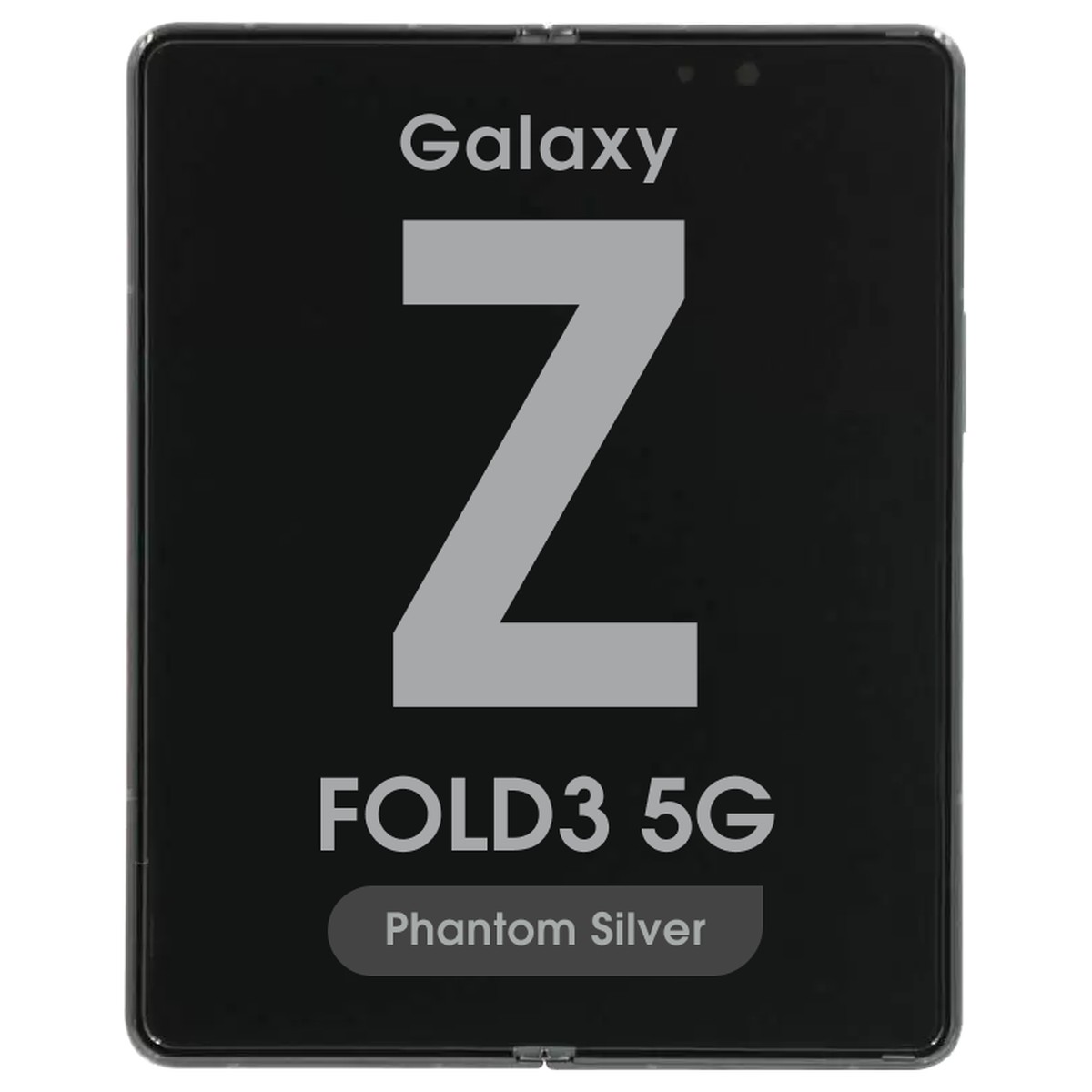 Pantalla OLED con táctil + marco Service Pack para Galaxy Z Fold 3 5G, Versión US / Internacional, Phantom Silver