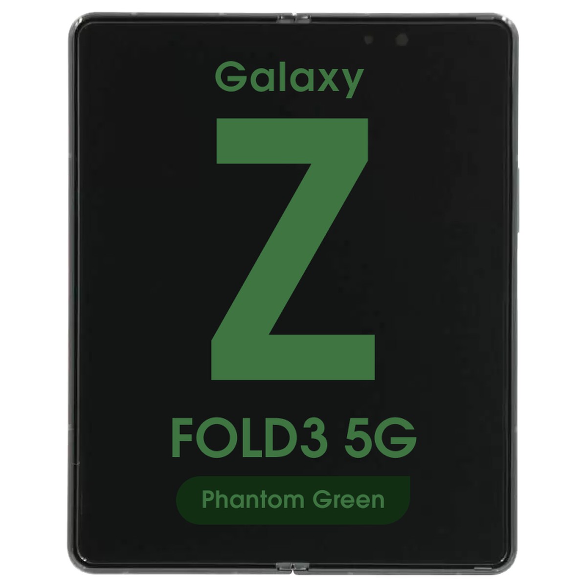 Pantalla OLED con táctil + marco Service Pack para Galaxy Z Fold 3 5G, Versión Internacional, Phantom Green