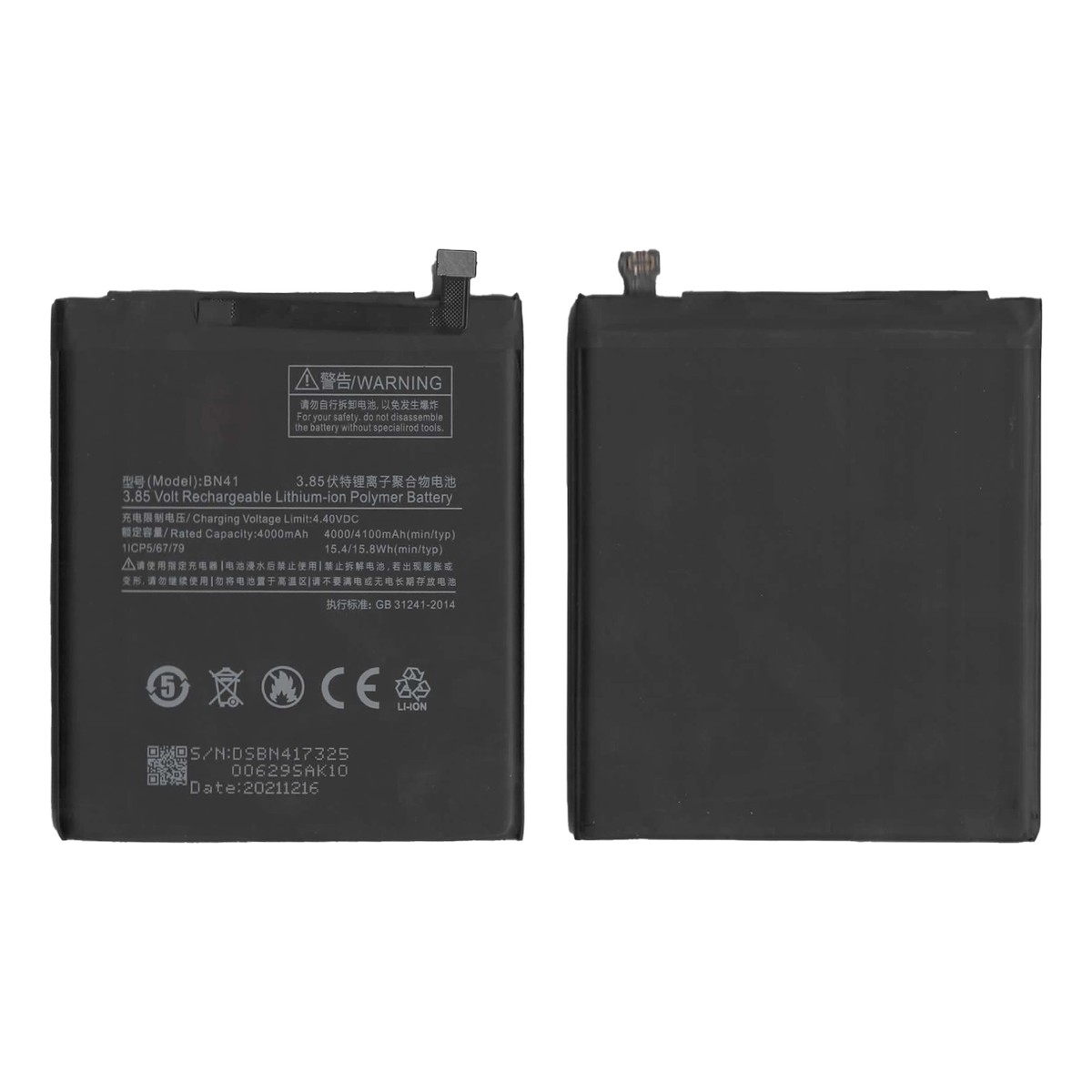 Batería Xiaomi BN41 para Redmi Note 4 / Note 4X — imagen 2