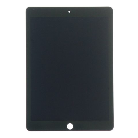 Conjunto completo de pantalla LCD con cristal táctil y flex de reposo / despertar preinstalado Aftermarket para iPad Air 2, Black — imagen 3
