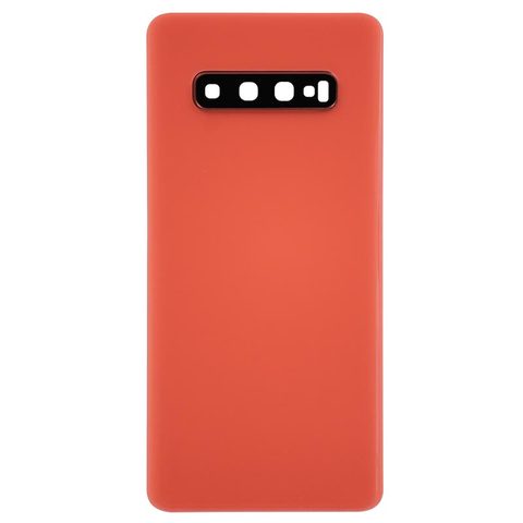 Carcasa trasera con adhesivo y lente de cámara para Galaxy S10 Plus (G975), Flamingo Pink — imagen 1