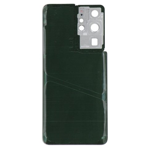 Carcasa trasera con adhesivo y lente de cámara para Galaxy S21 Ultra 5G (G998), Phantom Silver — imagen 2