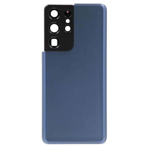 Carcasa trasera con adhesivo y lente de cámara para Galaxy S21 Ultra 5G (G998), Phantom Navy — imagen 1