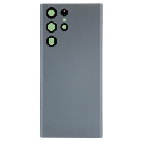 Carcasa trasera con adhesivo y lente de cámara para Galaxy S22 Ultra 5G (S908), Graphite — imagen 1