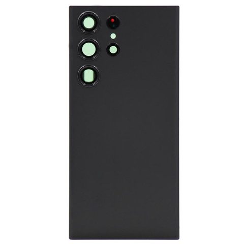 Carcasa trasera con adhesivo y lente de cámara para Galaxy S23 Ultra 5G (S918), Phantom Black — imagen 1