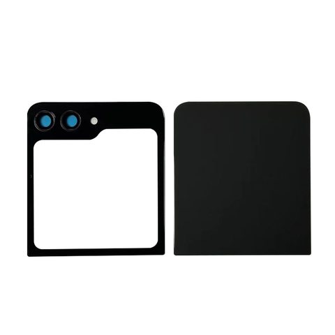Carcasa trasera con adhesivo y lente de cámara para Galaxy Z Flip 5 5G (F731), Gray — imagen 1