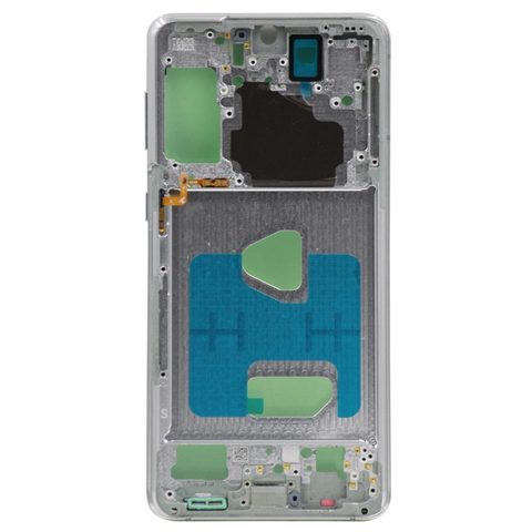 Marco intermedio con adhesivo para Galaxy S21 Plus 5G (G996), Phantom Silver