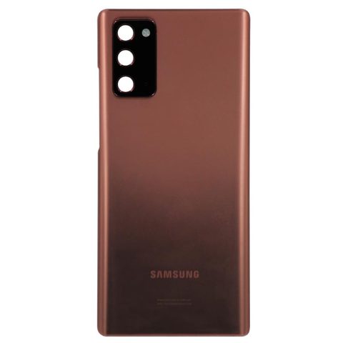 Carcasa trasera con lente de cámara OEM Pull para Galaxy Note 20 5G (N980), Mystic Bronze — imagen 1