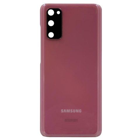 Carcasa trasera con lente de cámara OEM Pull para Galaxy S20 (G980), Cloud Pink — imagen 1