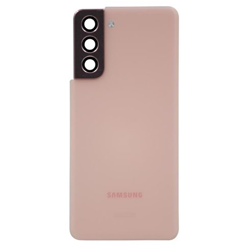 Carcasa trasera con lente de cámara OEM Pull para Galaxy S21 (G991), Phantom Pink — imagen 1