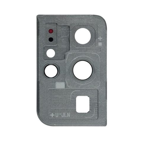 Tapa de lente de cámara trasera con anillo bisel para Galaxy S21 Ultra 5G (G998), Phantom Silver — imagen 2