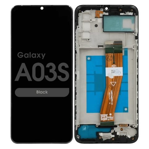 Pantalla LCD con táctil + marco Reacondicionado para Galaxy A03s, A037F / 2021 / TYPE-C / Black — imagen 1