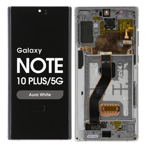 Pantalla OLED con táctil + marco Reacondicionado para Galaxy Note 10 Plus / 5G (N975/N976), Aura White — imagen 1