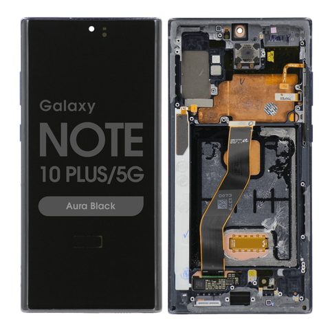 Pantalla OLED con táctil + marco Reacondicionado para Galaxy Note 10 Plus / 5G (N975/N976), Aura Black — imagen 1