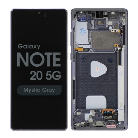 Pantalla OLED con táctil + marco Reacondicionado para Galaxy Note 20 5G (N980), Mystic Gray — imagen 1