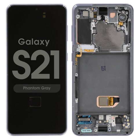 Pantalla OLED con táctil + marco Reacondicionado para Galaxy S21 (G991), Must Transfer Antenna for Verizon / Phantom Gray — imagen 1