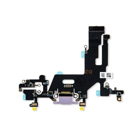 Cable flex con conector de puerto de carga para iPhone 11, morado
