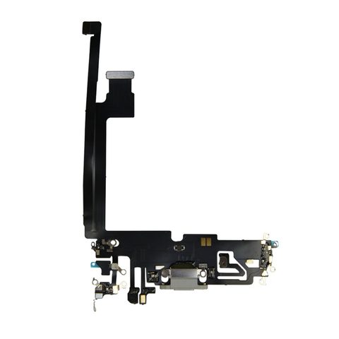Cable flex con conector de puerto de carga para iPhone 12 Pro Max, plateado — imagen 1