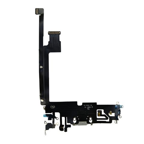 Cable flex con conector de puerto de carga para iPhone 12 Pro Max, plateado — imagen 2