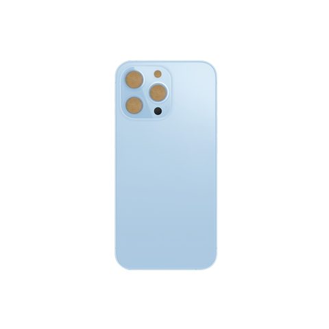 Cristal trasero con adhesivo para iPhone 13 Pro, azul sierra (orificio grande de cámara) — imagen 2