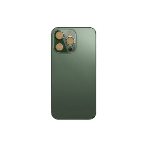 Cristal trasero con adhesivo para iPhone 13 Pro Max, verde alpino (orificio grande de cámara) — imagen 2