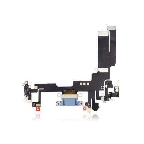 Cable flex con conector de puerto de carga para iPhone 14, azul — imagen 1