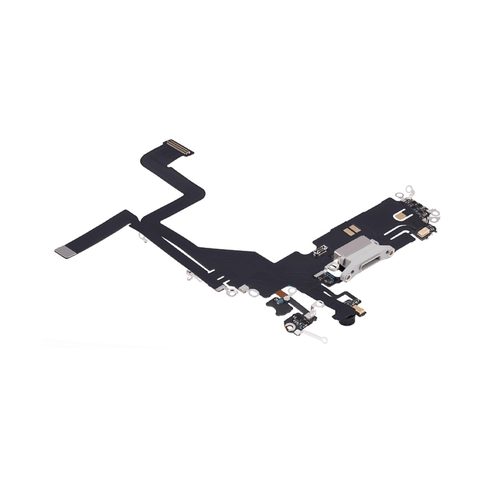Cable flex con conector de puerto de carga para iPhone 14 Pro, plateado — imagen 3