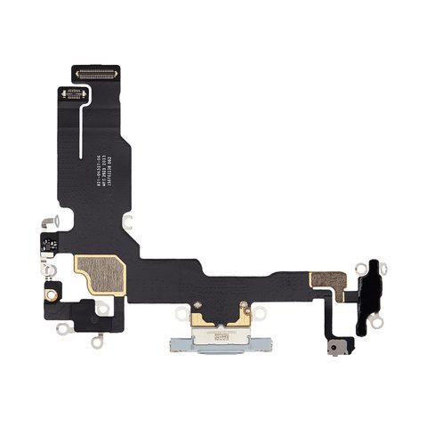 Cable flex con conector de puerto de carga para iPhone 15, azul — imagen 2