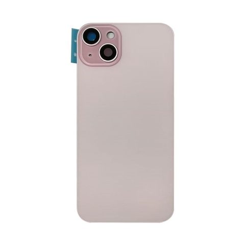 Cristal trasero con imán MagSafe / lente de cámara / bisel de cámara / placa metálica para iPhone 15 Plus, rosa — imagen 2