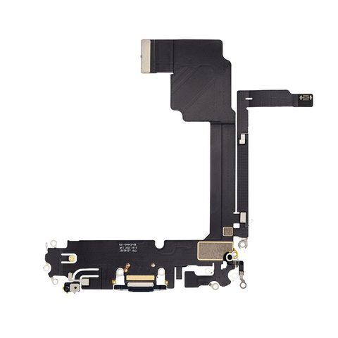 Cable flex con conector de puerto de carga para iPhone 15 Pro Max, titanio negro — imagen 2