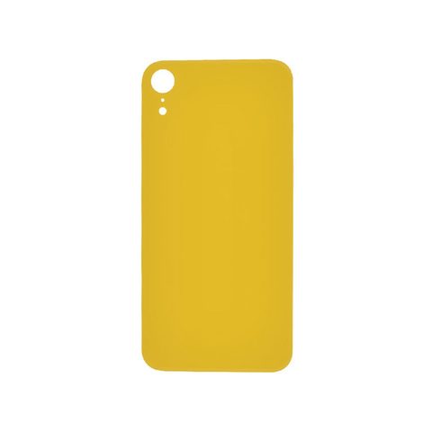 Cristal trasero con adhesivo para iPhone XR, amarillo (orificio grande de cámara) — imagen 1