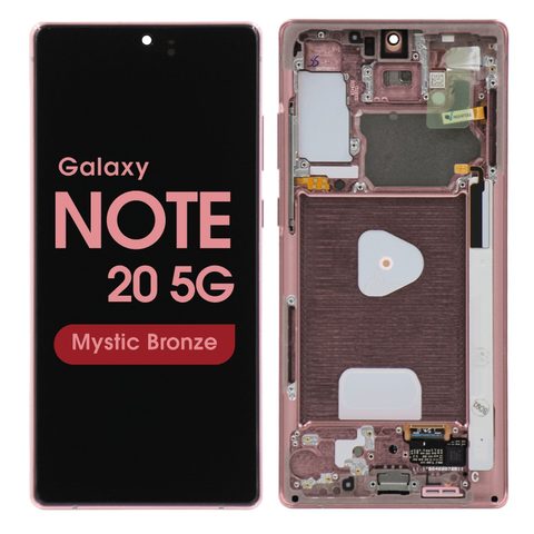 Pantalla OLED con táctil + marco Service Pack para Galaxy Note 20 5G (N980), Mystic Bronze — imagen 1