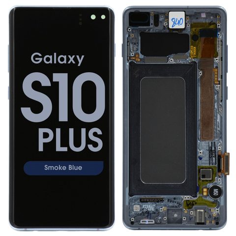 Pantalla OLED con táctil + marco Service Pack para Galaxy S10 Plus (G975), Smoke Blue — imagen 1